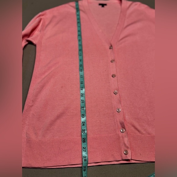 Talbots Pink and Orange Cardigan Sweater Classic Knit - Picture 8 of 8